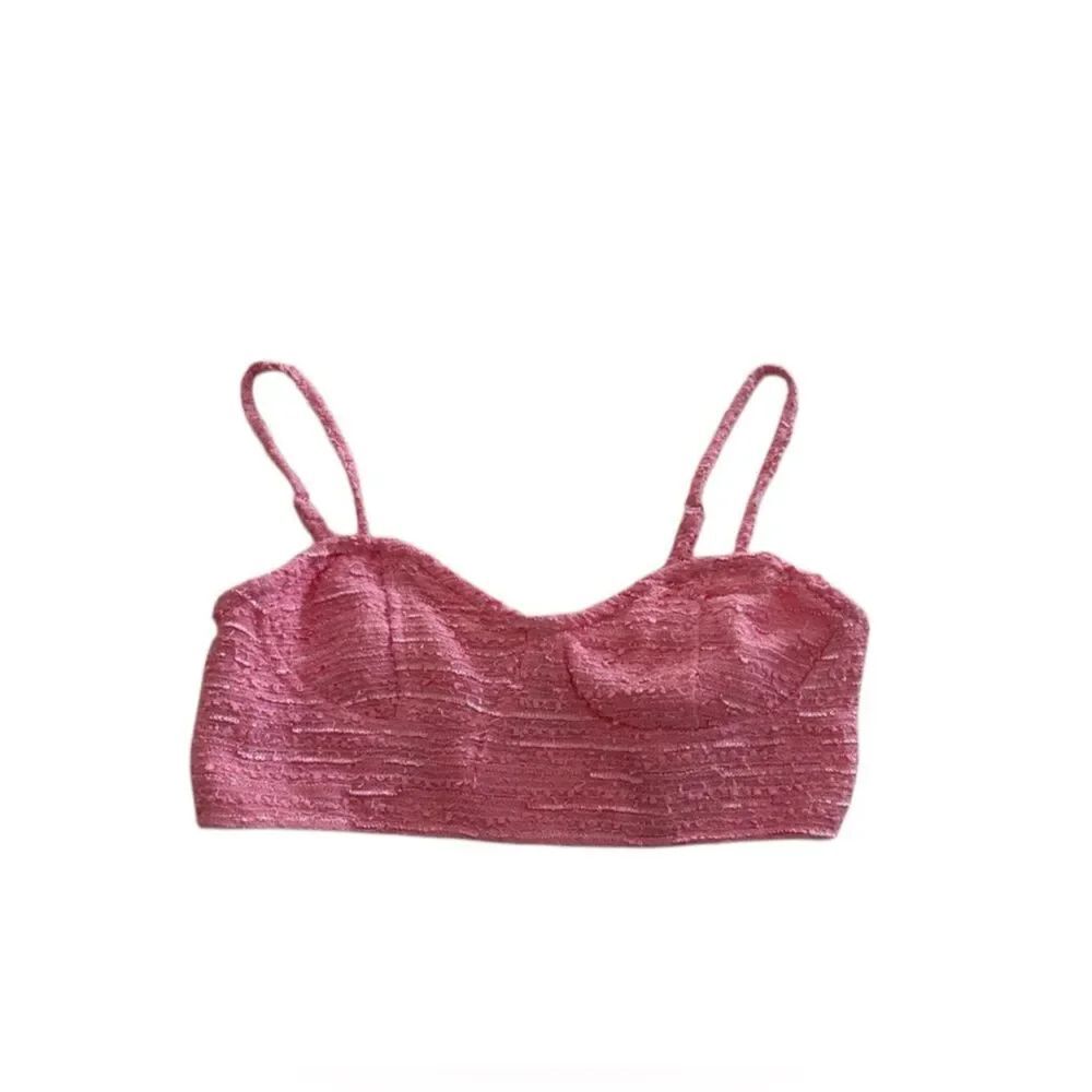 Hot and delicious pink bustiers crop top small new with tags
